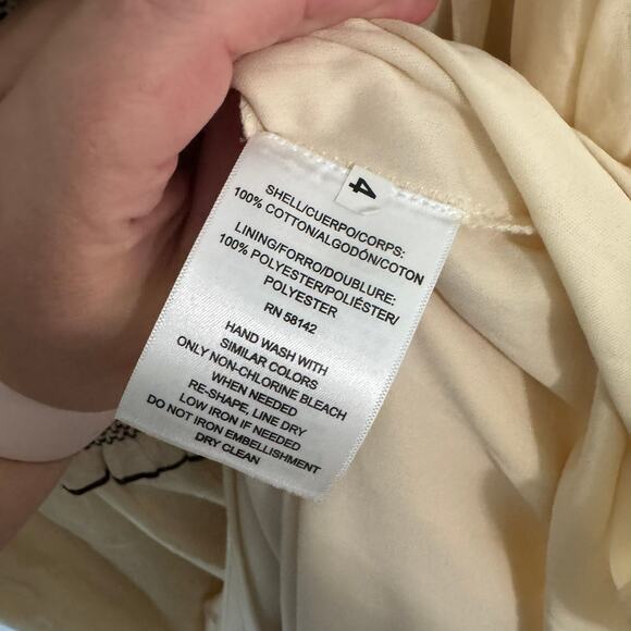 NWT The Good Journey Light Beige & Black Tiered Midi Dress Women's Size XL - Picture 9 of 9